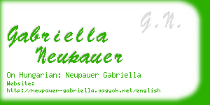 gabriella neupauer business card